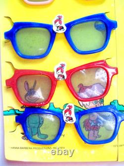 Rare Vintage Store Display of Flintstones Sunglasses, All Mint and Unused Rare Vintage Store Display of Flintstones Sunglasses, All Mint and Unused