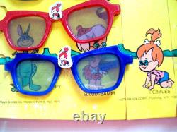 Rare Vintage Store Display of Flintstones Sunglasses, All Mint and Unused