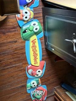 Rare Vintage VeggieTales 12 Foot Store Display Sign Huge Nostalgia