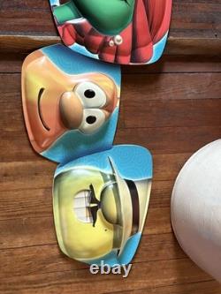 Rare Vintage VeggieTales 12 Foot Store Display Sign Huge Nostalgia