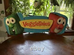Rare Vintage VeggieTales 12 Foot Store Display Sign Huge Nostalgia