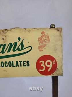 Rare Whitman's Chocolates Metal Sign Display Wire Rack Robert Holley Co