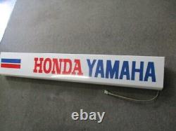 Rare Yamaha Honda Motorcycle Store Display Light promotion sign Vintage Japan