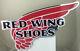 Red Wing Shoes Tin Metal Advertising Sign Wings