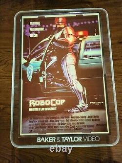 Robocop Light Up Promotion Sign by Embosograph Display 1987 Vintage NEW