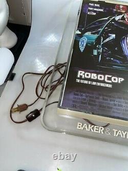 Robocop Light Up Promotion Sign by Embosograph Display 1987 Vintage NEW