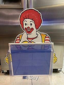 Ronald McDonald Happy Meal Store Display Sign Stand Spacejam 101 Dalmatians Toys