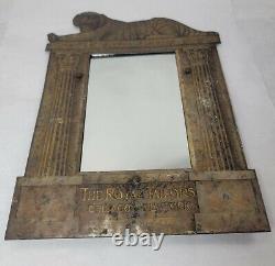 Royal Tailors Advertising Mirror Sign Tin Litho Chicago New York