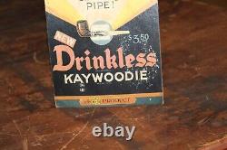 SCARCE 1920s DRINKLESS PIPE TOBACCO BABE RUTH STORE DISPLAY SIGN BASEBALL YORK