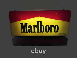 SCARCE 1995 Marlboro Lighted Cigarette Store Display Sign With LED Moving Message