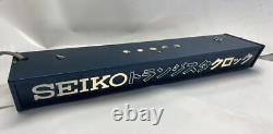 SEIKO Transistor Clock Sign / Sign 50 years ago Unused From Japan