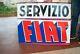 SERVIZIO FIAT Insegna vintage Targa smaltata anni 50 Fiat Enamel sign 50s