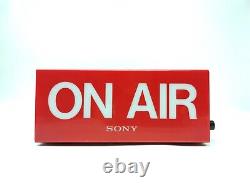 SONY Vintage Electric Store Sign Promotional Display ON AIR RED Light used 100V