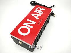 SONY Vintage Electric Store Sign Promotional Display ON AIR RED Light used 100V