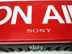 SONY Vintage Electric Store Sign Promotional Display ON AIR RED Light used 100V