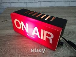 SONY Vintage Electric Store Sign Promotional Display ON AIR RED Light used 100V