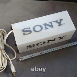 SONY Vintage Electric Store Sign Promotional Display white W4in x H10 in x D4 in