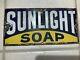 SUNLIGHT SOAP Antique Porcelain Advertising Sign