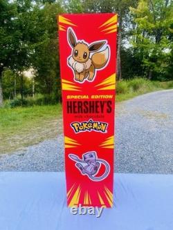 SUPER RARE New 2025 Hershey's POKÉMON Store Display Promo 46x13x12 Eevee Mew