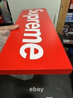 SUPREME Store Display London Looking Sign With Hardware Measures 18x6