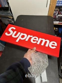 SUPREME Store Display London Looking Sign With Hardware Measures 18x6