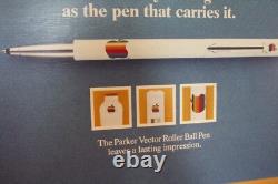 Scarce Vintage Apple Computer Parker Pen Store Display Dealer Sign Janesville