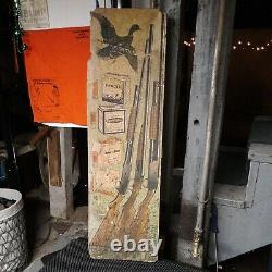 Scarce Winchester store cardboard display poster sign rare old vintage model 42