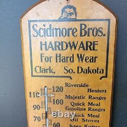 Scidmore Bros Clark SD Sign Hardware Store Display Original Advertising Oil Gas