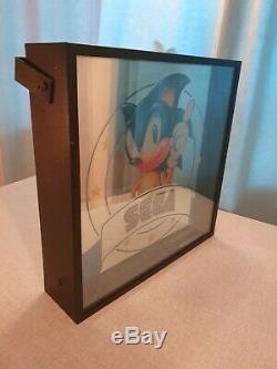 Sega Sonic the Hedgehog Sign Store Display Light Nintendo Promo Movie