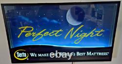Serta Perfect Night Neon Store Adv. Sign Backlit Inline on\off Switch Rare