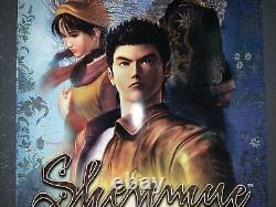 Shenmue Promo Poster Vintage Sega Dreamcast Store Display Sign Authentic 2000