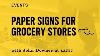 Sign Painting Paper Signs For Grocery Stores With John Downer