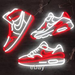 Sneaker Neon Sign Sports Shoe Neon Signs for Wall Dimmable LED Sneaker