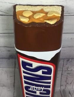 Snickers Candy Bar 3D Plastic Wall Hanging Store Display RARE Free Ship