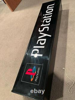 Sony Playstation PS1 RARE vintage light up video game sign works GREAT nice cond