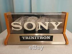 Sony Triniton Fiber Sign Light Advertisement Store Display Nintendo Sega