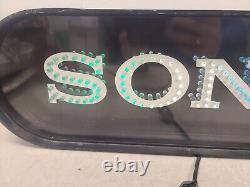 Sony Vintage 1970s Advertising Store Display Sign Aluminum Case Changes Colors