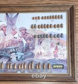 Speer Advertising Bullet Cartridge Display Board Sign Potlach American Indian