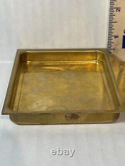 Stanley & Sons Apron and Bags Co. New York City NYC Brass Tray 5 Brass Plate