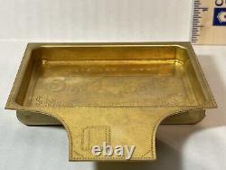 Stanley & Sons Apron and Bags Co. New York City NYC Brass Tray 5 Brass Plate