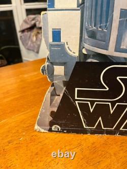 Star Wars R2d2 Record Store Promo 2 Sided Hanging Sign Original 1977 Issue Rare