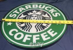 Starbucks Original 18 Inch Display Sign From Store Lighted Sign Rare