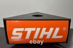 Stihl Chainsaws 3-sided LARGE Man Cave Sign Hardware Store Display Topper Decor