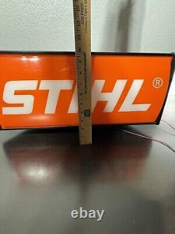 Stihl Chainsaws 3-sided LARGE Man Cave Sign Hardware Store Display Topper Decor