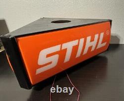 Stihl Chainsaws 3-sided LARGE Man Cave Sign Hardware Store Display Topper Decor