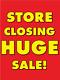Store Closing Huge Sale Retail Display Sign, 18W X 24H, 5 Pack