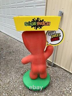 Store Display Sour Patch Kid Jumbo 3 Feet Plastic Wheels Tray Candy Large