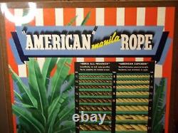 Store display sign for American Manila rope shows pictures different styles Tad