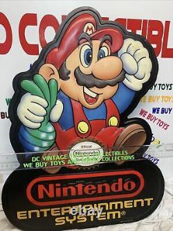 Super Mario 2 NES Nintendo Hang Sign Store Display Double Sided/3D VERY RARE