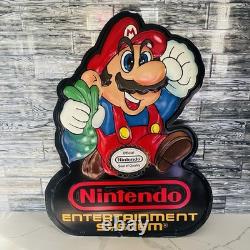Super Mario Bros 2 Sign Double Sided WATA Nintendo Sign Store Display